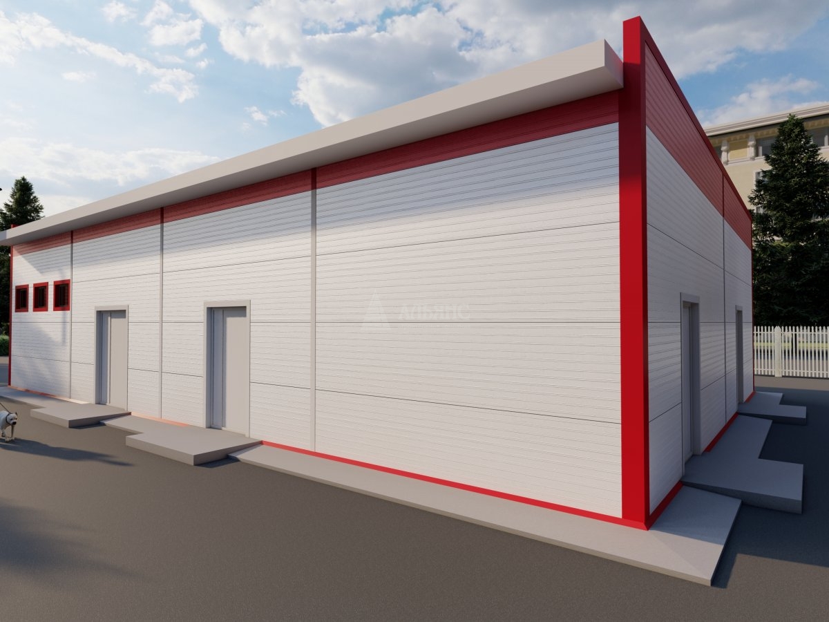 3D визуализация Кафе из сэндвич-панелей - фото 5