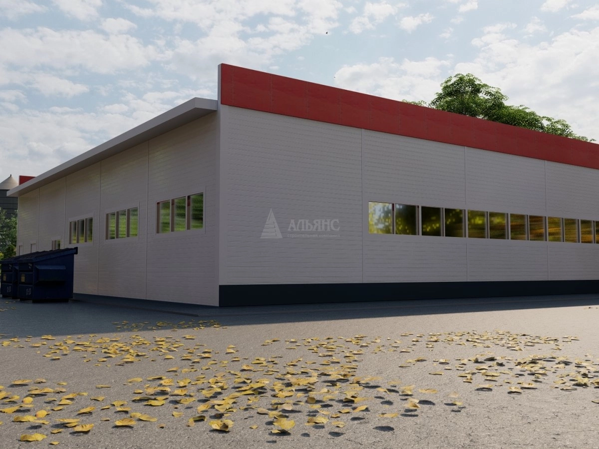 3D визуализация Магазин "Магнит" из сэндвич-панелей - фото 4