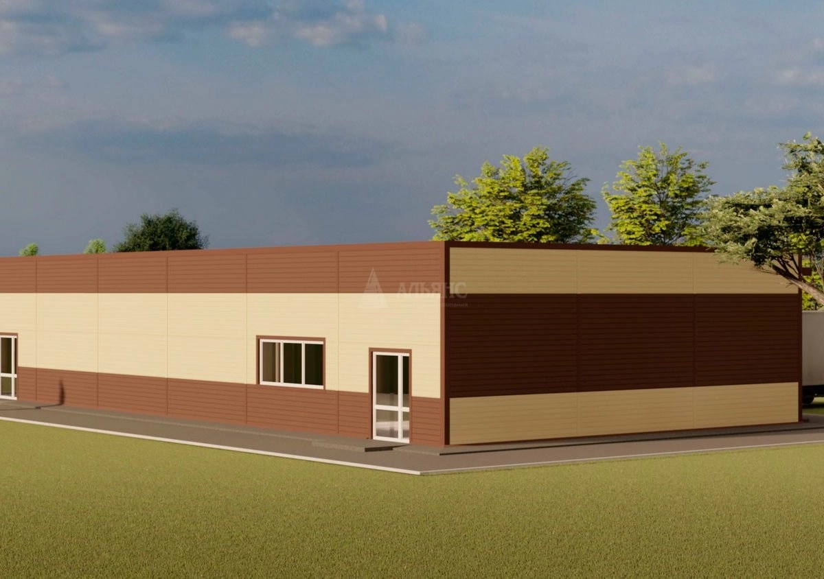 3D визуализация Проект магазина из сэндвич-панелей - фото 10