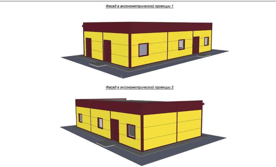 3D визуализация Магазин из сэндвич-панелей - фото 6